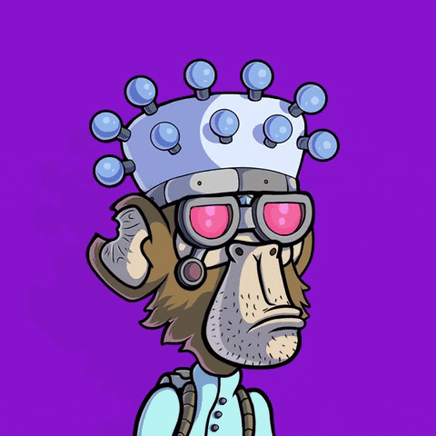 Monkey Wearing Glasses and Crown Ugh