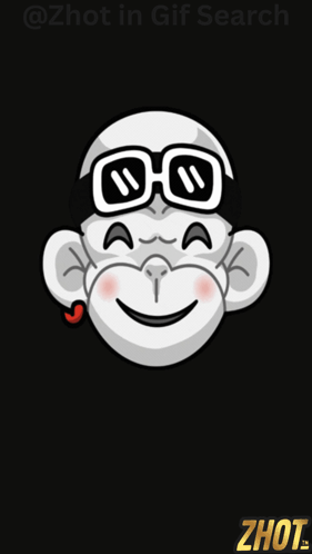 Monkey Wearing Sunglasses and Cigarette