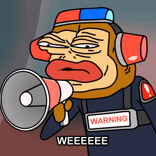 Monkey Wearing Warning Belt