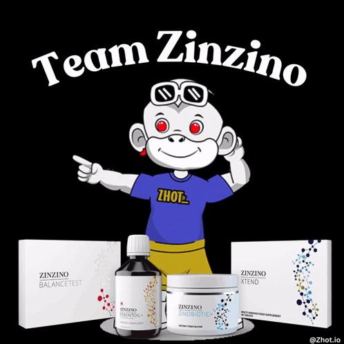Monkey Wearing Zhot Shirt Pointing Up