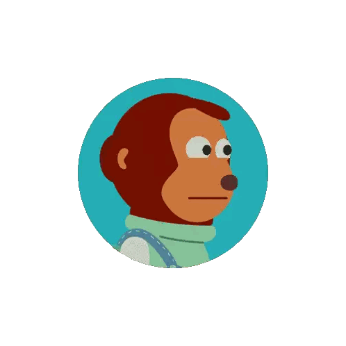 Monkey With Backpack in Circle