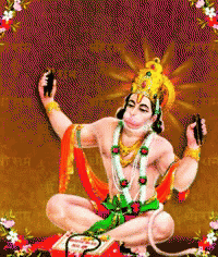 Monkey With Crown And Flower Garland GIF