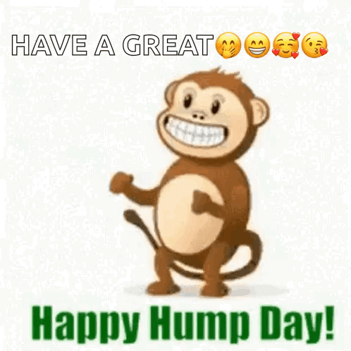 Monkey with Emojis Have a Great Happy Hump Day
