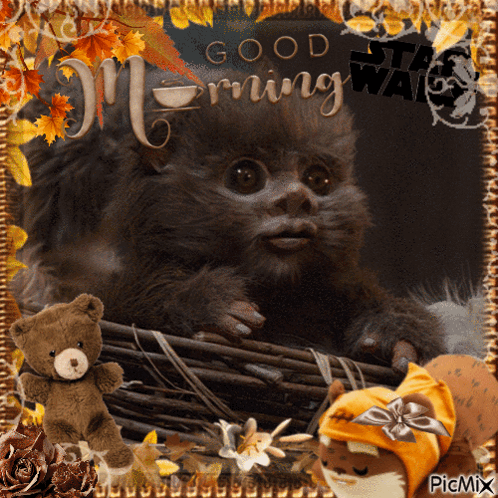 Monkey With Good Morning Star Wars