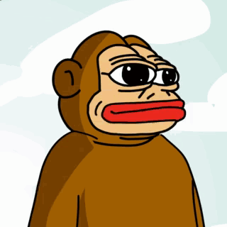 Monkey With Red Nose GIF