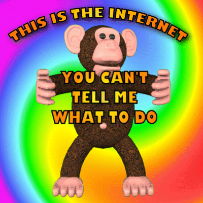 Monkey You Can't Tell Me What To Do GIF