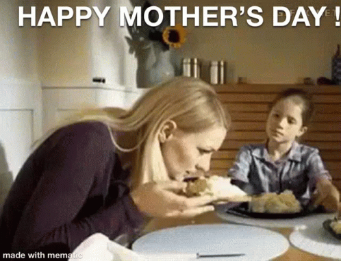 Monkeys Sitting on Log Happy Mother's Day