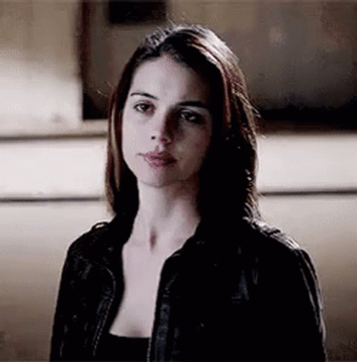 Monochromatic Adelaide Kane Talking GIF