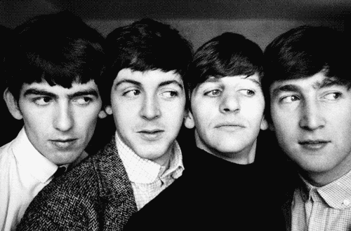 Monochromatic Beatles Image Compilation GIF