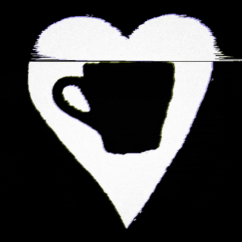 Monochromatic Good Morning Heart GIF
