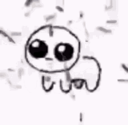 Monochrome Yippee Creature Dance GIF