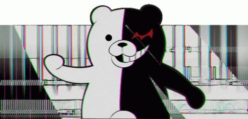 Monokuma And Lightning GIF