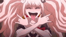 Monokuma And The Girl GIF