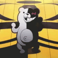 Monokuma Dancing On The Floor GIF