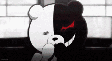 Monokuma Glitching Laugh GIF