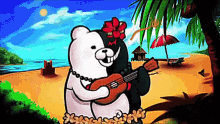 Monokuma In Hawaii GIF