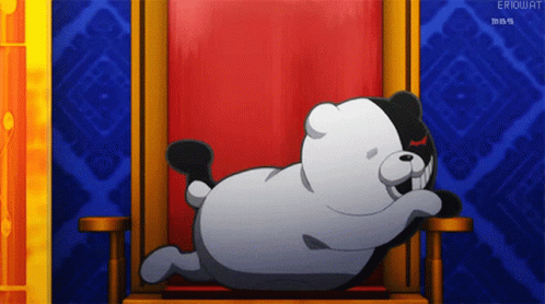 Monokuma Laughing Alone GIF