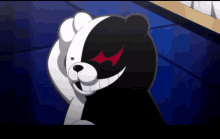 Monokuma Scratching His Head GIF