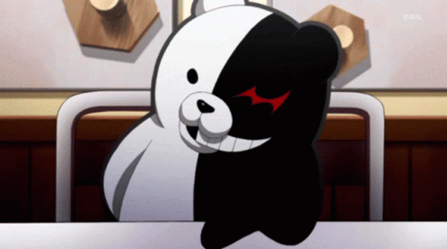 Monokuma Thinking Of Something GIF