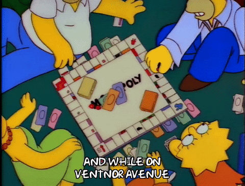 Monopoly Money On Floor The Simpsons GIF