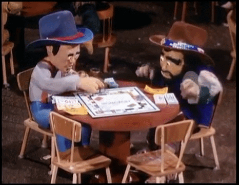 Monopoly Money On Table Cartoon Characters GIF