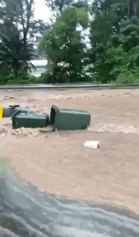 Monsoon Flood Wreaking Havoc In Countryside GIF