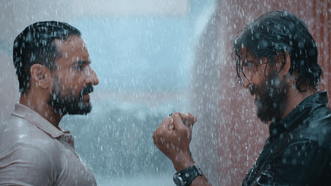 Monsoon Rain Saif Ali Khan Hrithik Roshan GIF