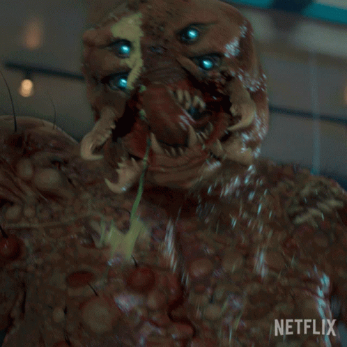 Monster Close Up with Netflix Logo