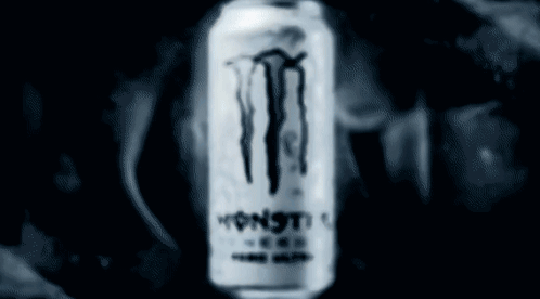 Monster Energy Drink Can and Skull