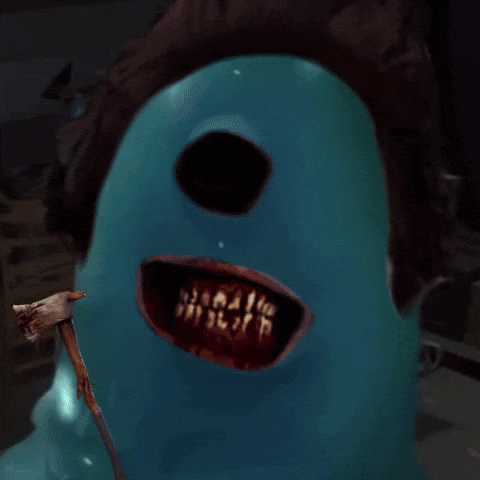 Monster Face With Toothpick