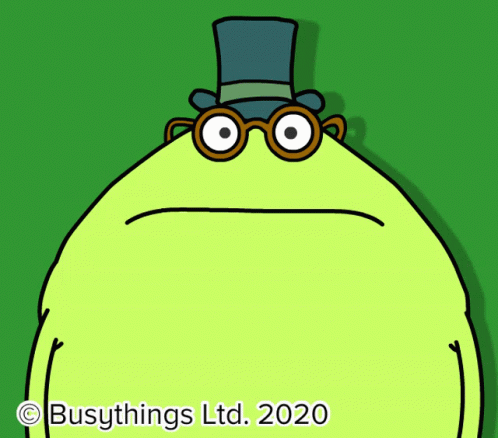 Monster Glasses Top Hat Says Busythings Ltd 2020 GIF
