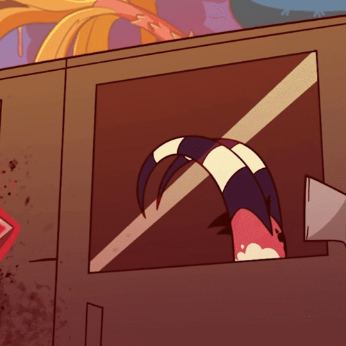 Monster Head Sticking Out Of Box GIF