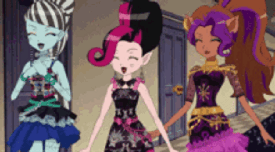 Monster High Raven Mira Shards Jump Joy GIF