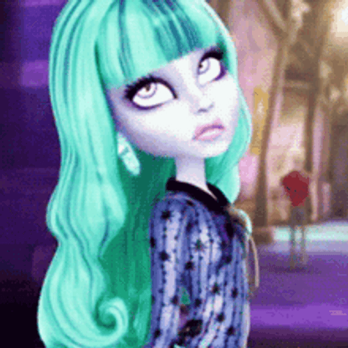 Monster High Twyla Bookeyman Annoyed Eye Roll GIF