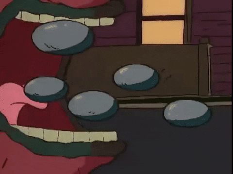 Monster House Eating Stone GIF