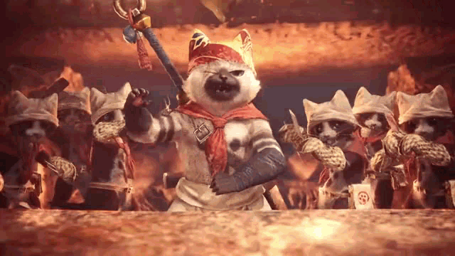 Monster Hunter World Palico Gif GIF