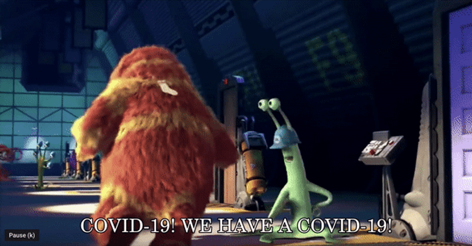 Monster Incorporated Covid Positive GIF