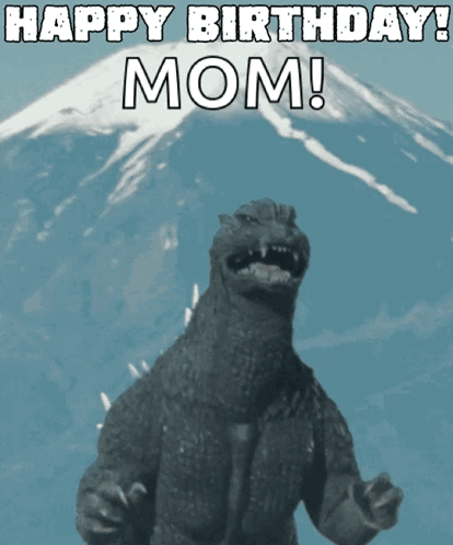 Monster Saying Happy Birthday Mom
