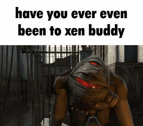 Monster Saying Have You Ever Even Been to Xen Buddy