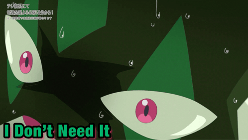 Monster Saying I Don't Need It GIF