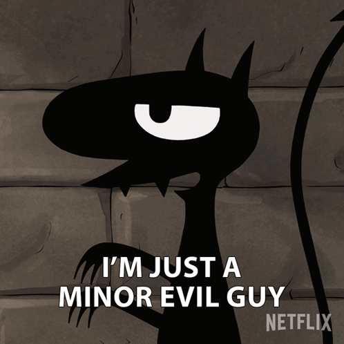 Monster Saying I'm Just a Minor Evil Guy