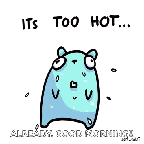 Monster Saying It's Too Hot