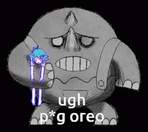 Monster Saying Ugh P G Oreo