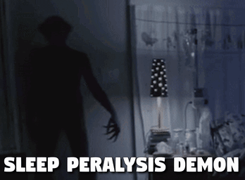 Monster Silhouette In Dark Room Sleep Peralysis Demon GIF