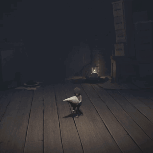 Monster Sitting In Box Of Fruit GIF