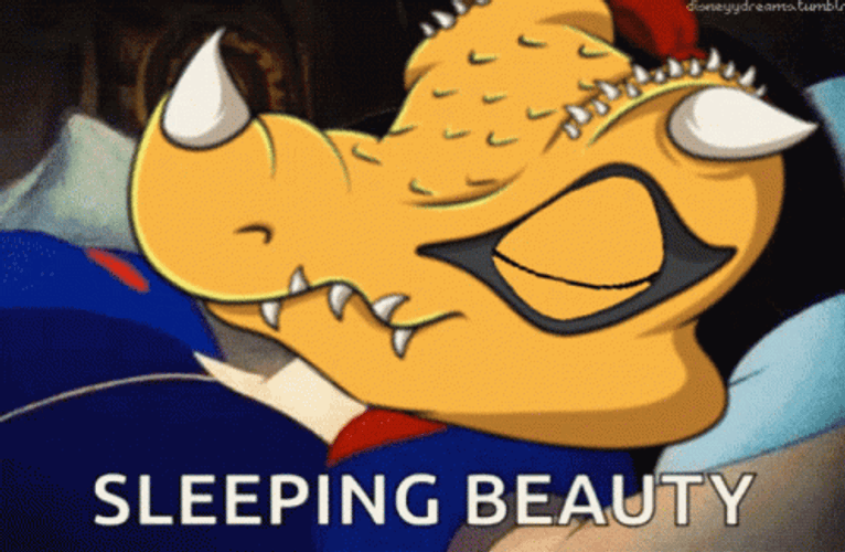 Monster Slumber Like Sleeping Beauty GIF