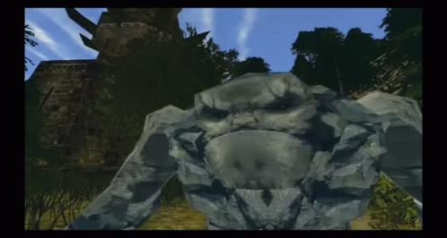Monster Standing In Field GIF