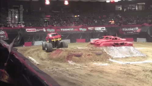 Monster Truck Dirt Track Toughest Sign