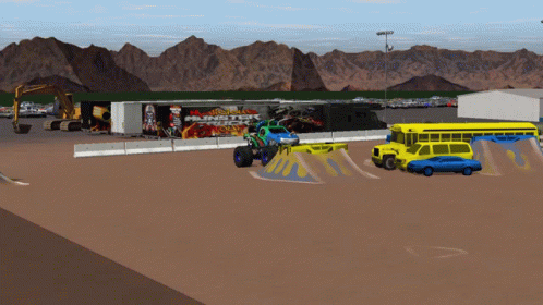 Monster Truck Simulation Fail GIF