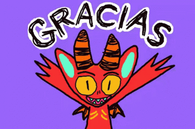 Monster Two Hands Up Muchas Gracias GIF